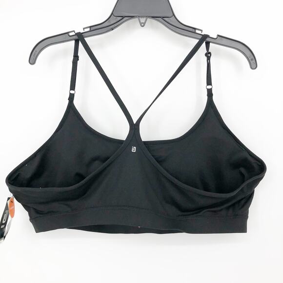 IDEOLOGY Women's Sports Bra Black Size 3X Solid Low-Impact Cross Straps NWT - Picture 5 of 8